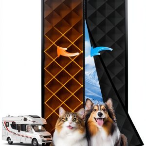 CCBASEBALL RV Insulated Door Cover Heavy Cotton-0