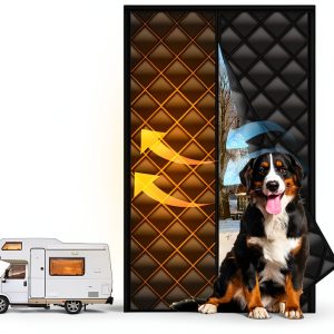 RV Insulated Door Cover EZIRVLIFE Thermal Curtain-0