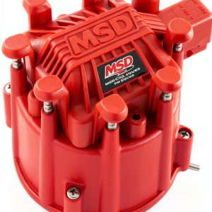 MSD Red Brass Distributor Cap and Rotor Kit for Car-0