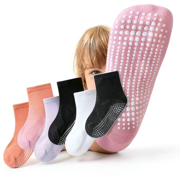 Toddler Non Slip Socks BrandX Baby Boys 16 Pair Mixed Colors Size 1-3T-3