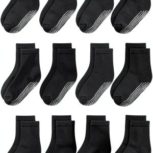 Toddler Non Slip Socks KidComfort Baby Boys Crew-0
