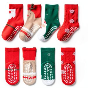 Elaowoho Christmas Socks Unisex Baby Cotton-0