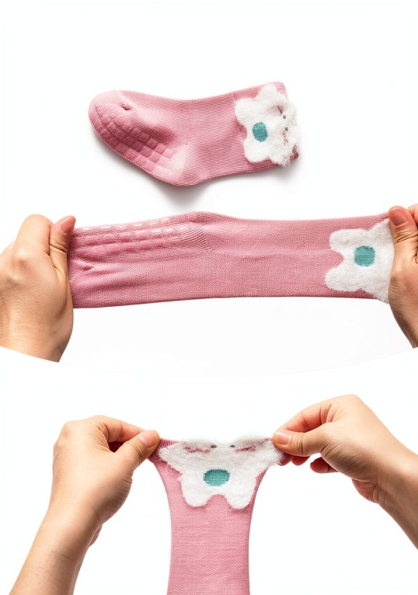 SkystingerX Toddler Crew Socks 8-Pair Pack Non Slip Grip for Boys &-4