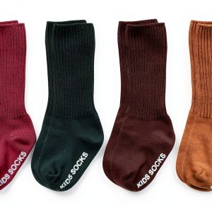 KidCo Unisex Baby Crew Socks Neutral Anti‑Slip Gripper Cotton 3‑5T-0