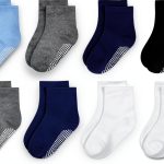 Baby Socks GRPSKCOS Non Slip 12 Pair Crew Socks for 0-7 Years-0