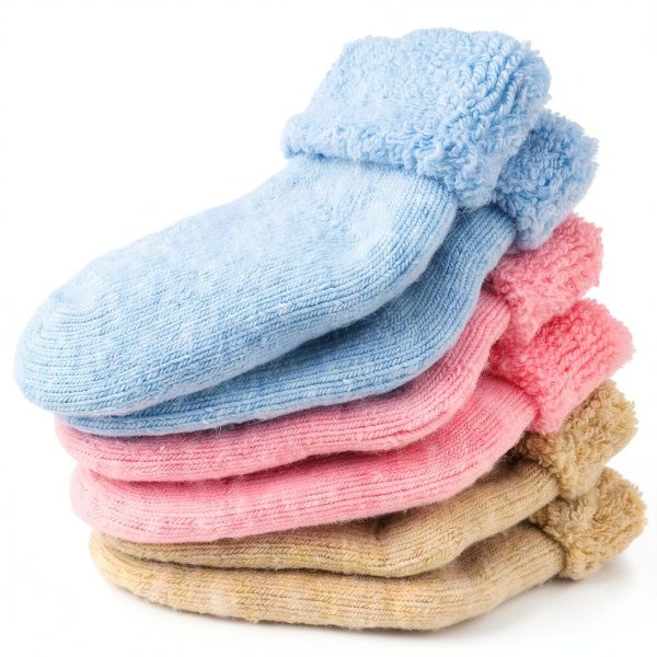 Baby Toddler Thick Wool Socks - Super Warm Soft Winter Solid Color Casual Crew Socks For Baby Girls Boys(Pack of 3)-2