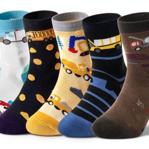 ANTSANG Grip Socks Non Slip Dinosaur Design 1-3T Colorful Series-0
